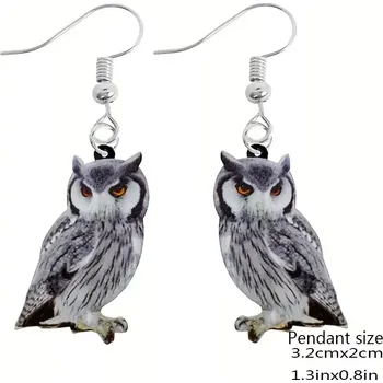 Karnevalový doplněk Náušnice sova