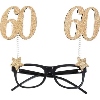 Žertovný předmět mojeparty Brýle glitrové - 60