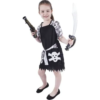 Karnevalový kostým Dětský kostým - Pirátka s lebkou Velikost: 7-9 roků