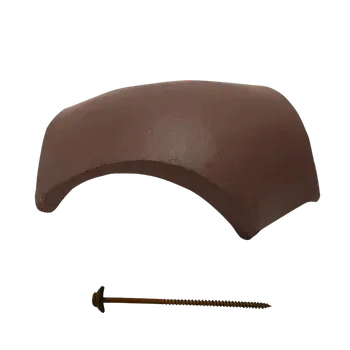 Střešní krytina Terran DANUBIA - hřebenáč rozdělovací - tmavě hnědá