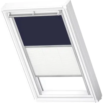 Okno Velux roleta zatemňující/plisovaná DFD1100 (modrá - bílá), pro MK06, Standard