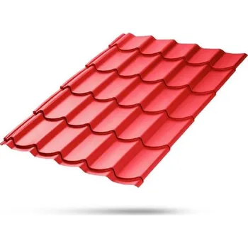 okap Lindab - Ideal 40 Classic sytě červená RAL3000