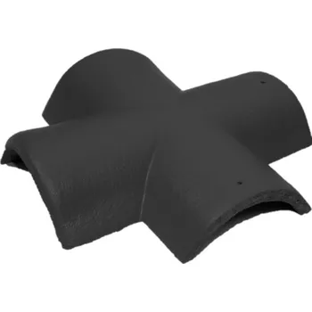 betonová krytina Bramac - spojovací X hřebenáč STAR - ebenově černý