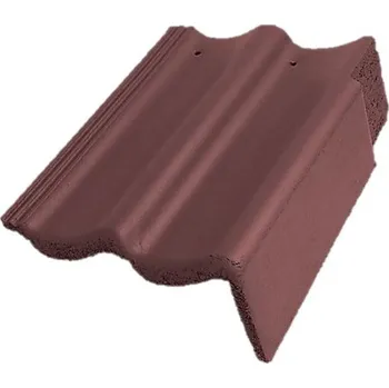 Střešní krytina Bramac - Moravská PROTECTOR PLUS, taška okrajová pravá - červenohnědá