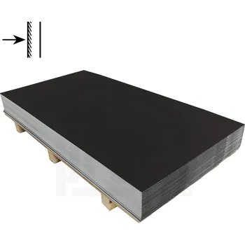 Plech KJG Tabule intenzivně černá jednostranná RAL 9005 - 0,55x1250x2000mm