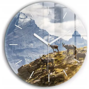 Hodiny Nástěnné hodiny Wallfluent hnědé 60 cm