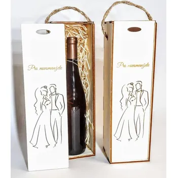 ptakoviny.cz Dárková krabice na víno - pro novomanžele