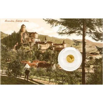 2025 - Zlatá mince Oravský hrad - Dobové pohlednice