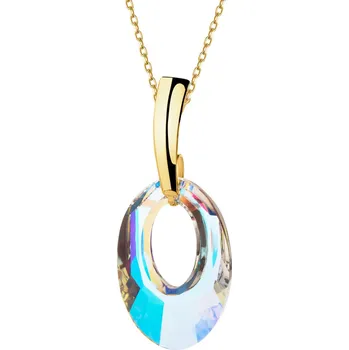 Přívěsek Zlatý přívěsek se syntetickým krystalem - AP541-4985