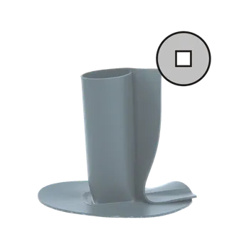 Hydroizolace TOPWET TWOT 80x80, těsníci manžeta z PVC hranatá, otevřená 80x80mm/150mm