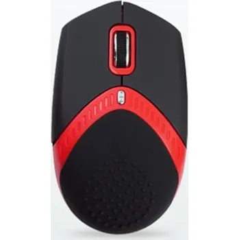 Myš AMEI AM-M101R/Ergonomická/Optická/1 600 DPI/Drátová USB/Černá-červená