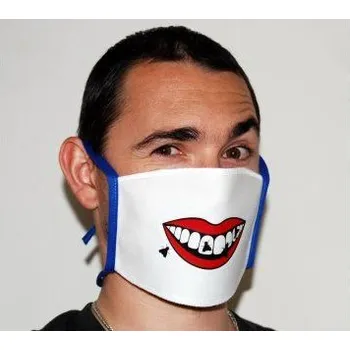 Karnevalová maska Jirka Rouška - žertovná - cyklista