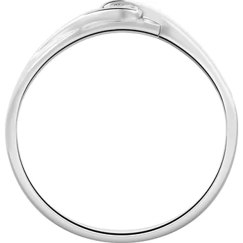 Prsten Prsten z bílého zlata s briliantem - 0,02 ct - ryzost 750 - 109.823