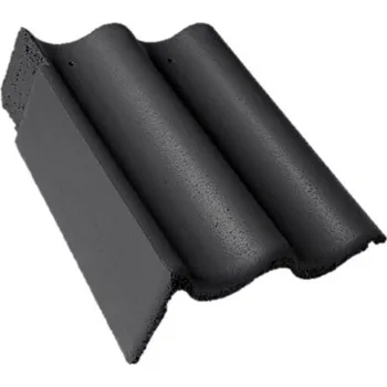 Střešní krytina Bramac - Max PROTECTOR, taška okrajová levá - ebenově černá