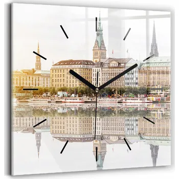 Hodiny Nástěnné hodiny Wallfluent žluté 30 cm