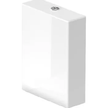 WC nádržka Duravit Viu - Splachovací nádržka, přívod vlevo dole, DualFlush, WonderGliss, bílá 09420000051