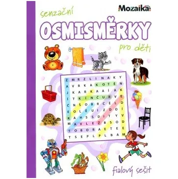 Kniha Senzační osmisměrky pro děti - fialový sešit