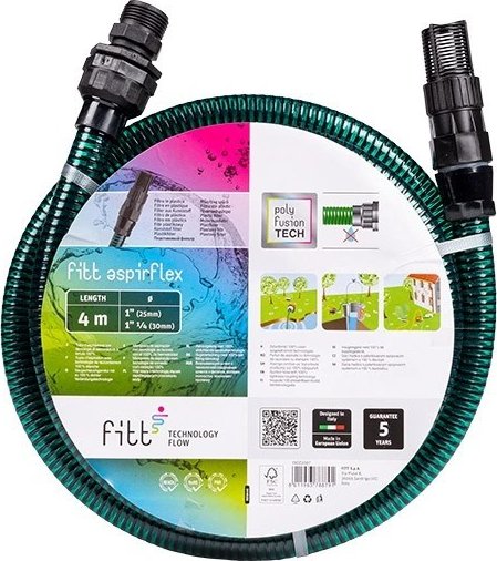 FITT S.p.A. Sací hadice ASPIRFLEX 1" s košem a šroubením, délka 4 m 3200001