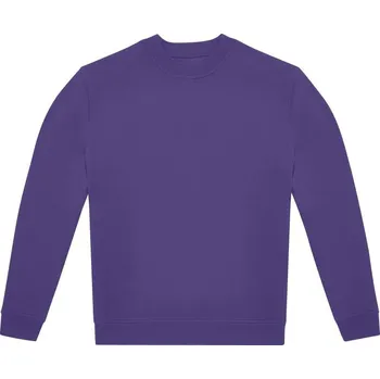Pánská mikina B&C Pánská mikina přes hlavu Crew Barva: Fialová tmavá, Velikost: M