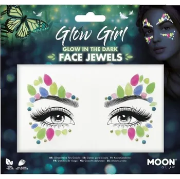 Karnevalový doplněk Sada kamínků - zářící dívka