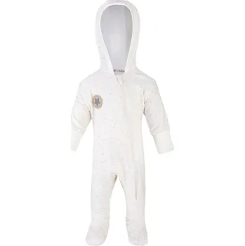 Dětský overall Little Angel Overal podšitý DR Outlast® - krémová barevné tečky/bílá káva Velikost oblečení: 56