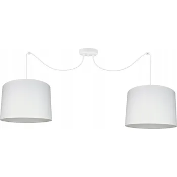 Závěsná stropní lampa lustr PAVOUK STÍNÍTKO bílá stropní svítidla do obýváku