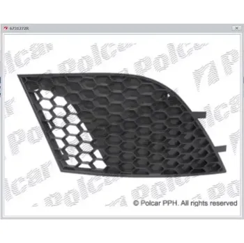 Nárazník kryty nárazníku | pravý, bez otvoru pro mlhovky, ECAR, 6731272R