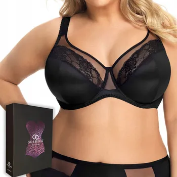 Podprsenka Gorsenia podprsenka s měkkými košíčky černá velikost 100E