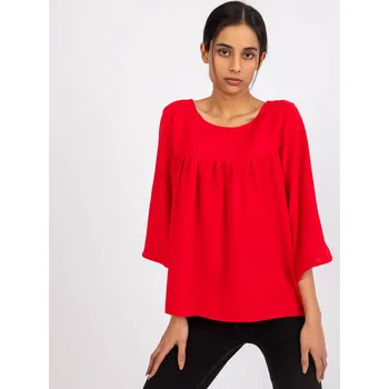 Dámská halenka Červená volná halenka Anita -CHA-BZ-1701.29P-red Velikost: S/M