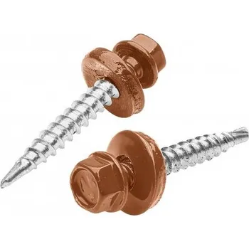 Šroub Šroub samořezný pozink. 4,8x35mm cihla RAL8004