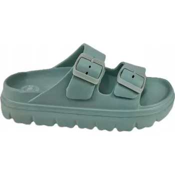 Dámské pantofle Dámské Nazouváky s pásky NEWS 5610 aqua vel. 39