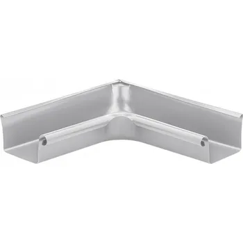 okap KJG Roh žlabový vnitřní hranatý bílo hliníkový 330 mm