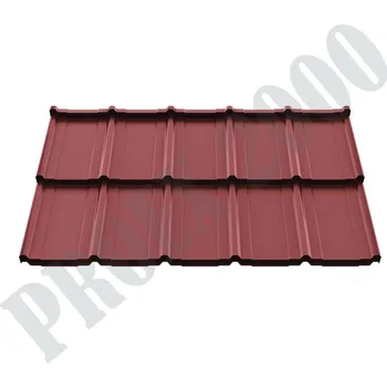 plechová krytina Ruukki - Frigge 40, cihlově červená RR750
