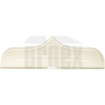 okap Zábrana proti přelití žlabu šedo bílá (šprycplech)