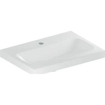 Umyvadlo Geberit iCon Light umyvadlo, 60x42 cm, s otvorem pro baterii, bez přepadu, KeraTect, bílá (501.841.00.6)