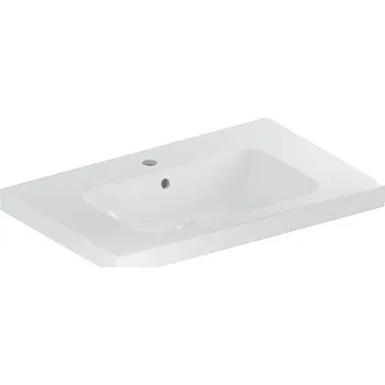 Umyvadlo Geberit iCon Light umyvadlo s odkládací plochou, 90x48 cm, s otvorem pro baterii, s přepadem, KeraTect, bílá (501.840.00.2)