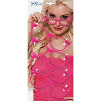 Brýle párty růžové 4ks