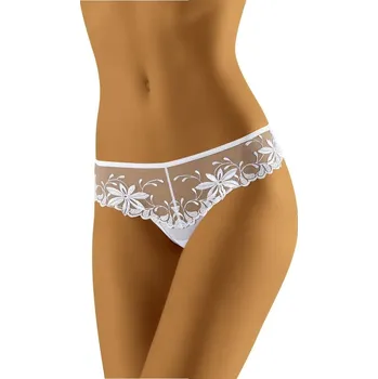 Kalhotky Dámské kalhotky tanga WOLBAR Zorba bílé - L