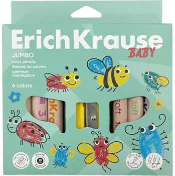 Kresba Erich Krause Pastelky kulaté sada (6ks) Baby jumbo