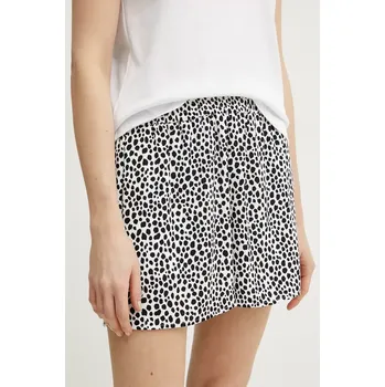 Dámské kraťasy Kraťasy MICHAEL Michael Kors dámské, bílá barva, vzorované, high waist, MR530MKGS6 00X, vel. M