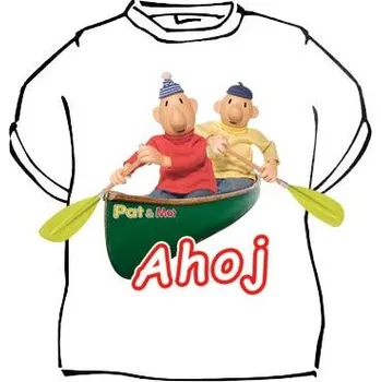 Žertovný předmět Divja.cz Tričko - Ahoj - Vodáci - Pat a Mat