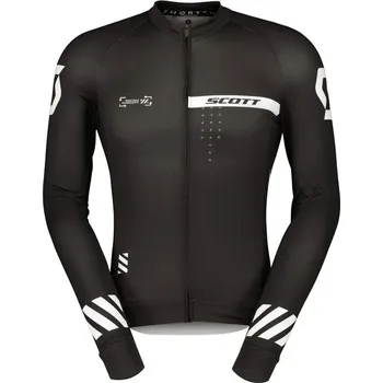 cyklistický dres SCOTT Pánský cyklistický dres RC Pro LS léto Černá XL Pánské