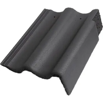 Střešní krytina Bramac - Max PROTECTOR, taška okrajová pravá - ebenově černá