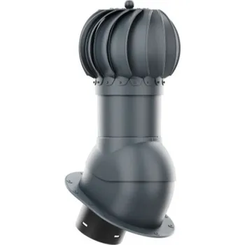 Střecha HPI - rotační odvětrávací set pro rovný plech, pr.150mm - antracit