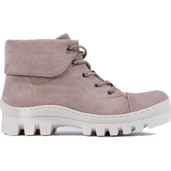 Dámská treková obuv FIALOVÉ SEMIŠOVÉ TRAPERKY GE13-11PU Velikost: 37