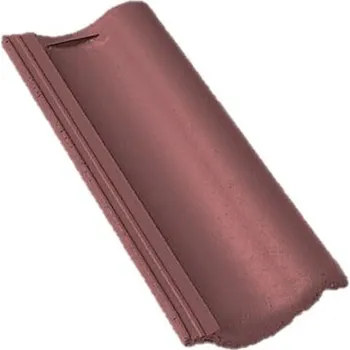 Střešní krytina Bramac - 7° PROTECTOR, taška půlená - červenohnědá