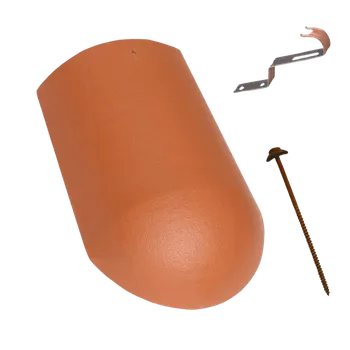 betonová krytina Terran SYNUS - hřebenáč koncový - měděná-hnědá