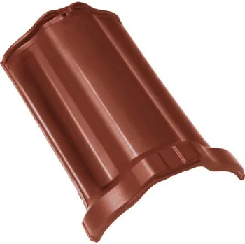 Střešní krytina Bramac - keramický drážkový hřebenáč, kaštanově hnědá glazura