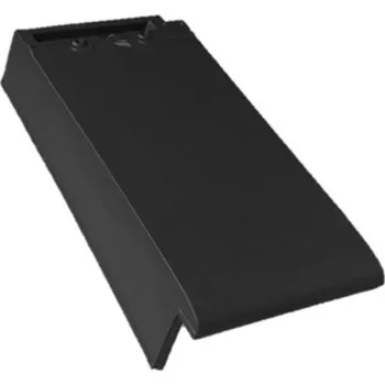 Střešní krytina Bramac - Turmalín 11 - okrajová L, černá glazura