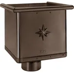 KJG Kotlík žlabový sběrný KUBICKÝ tmavě hnědý 120 mm